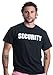 SECURITY | Event Safety Guard Two Side Print Black w/ Tall Sizes Unisex T-shirt