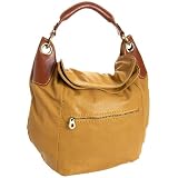 Co-Lab by Christopher Kon Kafi Two-Tone Hobo Yellow Handbags