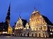 House of the Blackheads at Night, Town Hall Square, Ratslaukums, Riga, Latvia, Baltic States Photographic Poster Print by Gary Cook, 16x12
