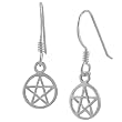 Sterling Silver Pentagram Earrings