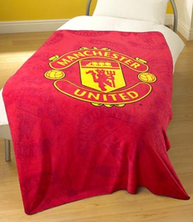 Zap Manchester United Red Crest Fleece Blanket