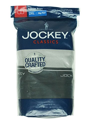 Jockey Men's Underwear Classic Big Man Boxer Brief - 2 Pack