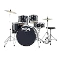 Pinnacle Complete 5 piece Drumset by Ludwig - Black (LUD LDP22 BK)