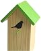 Bird@Home Modern Wood Bird House - Green
