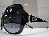 DG EYEWEAR SUNGLASSES RETRO STYLE BLACK FRAME 