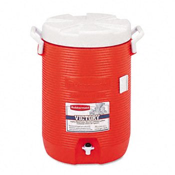 5 Gallon Water Bottle Holder. RUBBERMAID Insulated Beverage Container/Water Cooler, Orange, 5-Gallon (Case of 2). Available on Amazon for : The RUBBERMAID Insulated Beverage