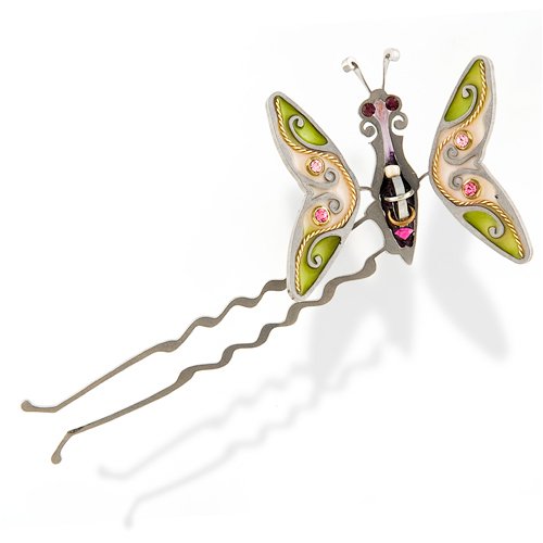 Nouveau Butterfly Hair Pick by the Artazia Collection #9923 GB OB