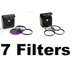 NEEWER® 7pc 55mm Filter Kit - Four Macro Filters, UV, FLD and Polarizing Filters for Sony A100 A200 A230 A300 A330 and ANY 55mm Camera Lens!