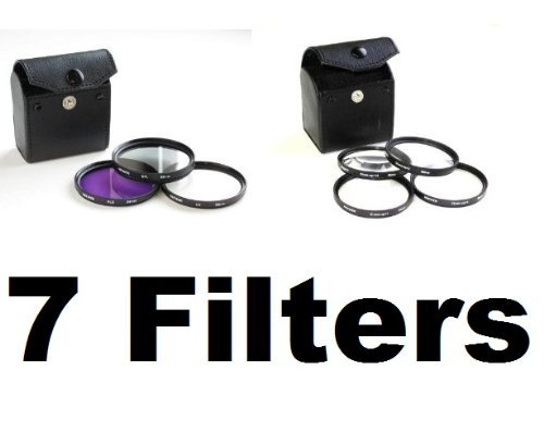 NEEWER® 7pc 55mm Filter Kit - Four Macro Filters, UV, FLD and Polarizing Filters for Sony A100 A200 A230 A300 A330 and ANY 55mm Camera Lens!
