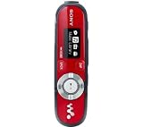 Sony Nwz b142fr 2 Gb Mp3 Player Red Usb Mains Charger Gelly Headphones In White Cable Splitter For Speakers Or Headphones