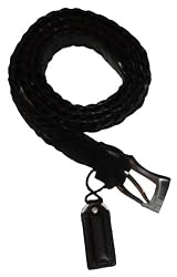 Men's Izod Braided Belt Black Size 42