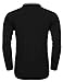 Coofandy Men's Long Sleeve Polo Shirts Casual Slim Fit Pullover With Collar