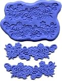 Flower With Scrolls Lace Mold Set