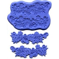 Flower With Scrolls Lace Mold Set