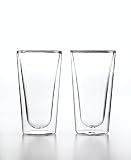 Luigi Bormioli DUOS Double Wall 15-ounce Beverage Glass, Set of 2