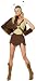 Sexy Viking Girl Costume Dress with Helmet Cape and Faux Fur Cuffs
