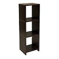 Seville Classics Foldable 3-Shelf Cube - Mocha