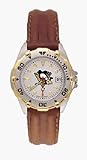 Pittsburgh Penguins NHL All Star Watch with Leather Band - Women's from LogoArt