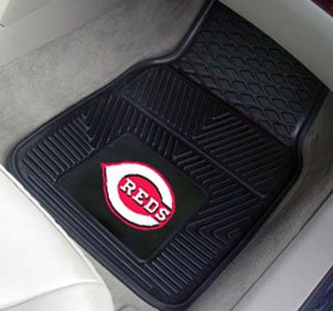 Cincinnati Reds Heavy Duty 2-Piece Vinyl Car Mats