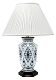 Ambassador Hand Painted Porcelain Ginger Jar Table Lamp
