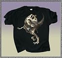 T-Rex Tyrannosaurus Rex Dinosaur Skeleton - Unisex Short-sleeve T-shirt - 100% Preshrunk Cotton - available in Youth XS, Small, Medium, Large as well as Adult Small, Medium, Large, X-Large and XX-Large