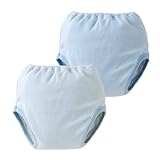 (チャックル) chuckle 4層トレーニングパンツ2枚組【無地】 サックス 100cm W4141-100-30