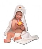 Texas Longhorns Hooded Baby Towel (White)