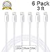 Cablex(TM)6Pack 3FT Lightning to 8 Pin USB Charging Cable Cord Syncing and Charging for iPhone 6/6s/6 plus/6s plus, 5c/5s/5/SE, iPad Air/Mini, iPod Nano/Touch