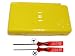 Nintendo DS Lite replacement housing in YELLOW including opening tools and instructions - Full Complete Kit to replace your damaged/broken cover/housing for the DS Lite including matching buttons, new top lens and FREE Stylus as well as *FREE OPENING TOOLS & INSTRUCTIONS* - Hi-TEC ESSENTIALS