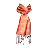 Scarf - Silk Jacquard (Golden Peach)