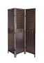 3 Panel Shutter Door Room Divider - Espresso