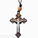 Olive Wood Jesus Crucifix Pendant (Necklace)