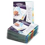 DIVIDER, 8TAB 24/PK,AST