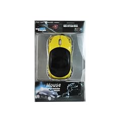 800 DPI Auto USB Kart3 Scroll Rad Maus Optisch Maus - Gelb / Schwarz