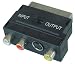 Lindy SCART-/ S-VHS-/ AV-Adapter (Scart m/SVHS+3xRCA f) mit Umschalter Line In-Out