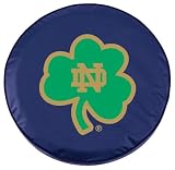 NCAA Notre Dame Fighting Irish Tire Cover with Shamrock (Navy,Size N)