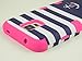 Galaxy S5 Case ,CaseLoca Hybrid Two Layers Soft TPU+Hard PC High Impact Hard Back Case Protective Cover Fit For Samsung Galaxy S5 i9600 (Navy Stripes Anchor)