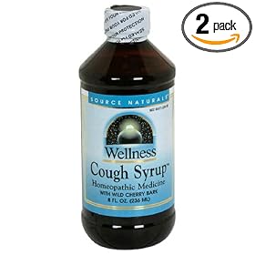 Source Naturals Wellness Cough Syrup, with Wild Cherry Bark , 8-Ounce (Pack of 2) by Source Naturals