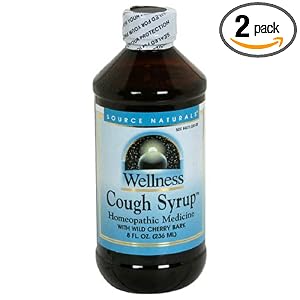 Source Naturals Wellness Cough Syrup, with Wild Cherry Bark , 8-Ounce (Pack of 2) by Source Naturals