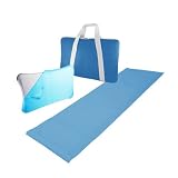 Premium 3in1 Bundle - Nintendo Wii Fit Mat - Yoga - , Bag, Silicone Skin. Color Blue