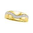 14K Two-Tone Gold Diamond Wedding Band Duo - Gent's Ring - 0.25 Ct.