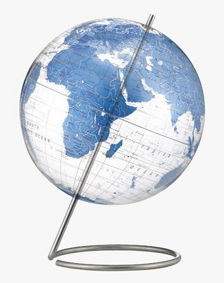 Childrens Toyshop  Toys : Crystal Marquise Globe- Blue