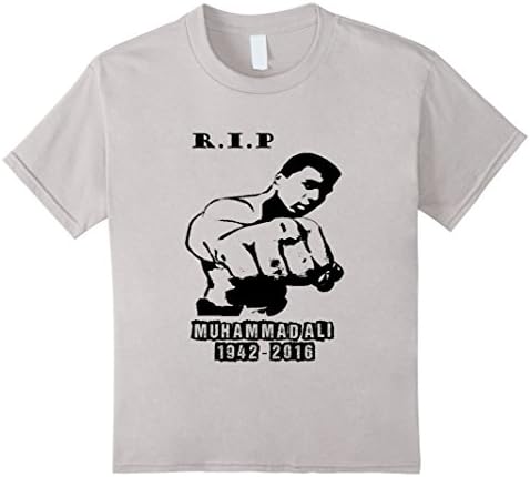 Kids Muhammad Ali (1942 - 2016) T-Shirt 12 Silver