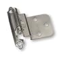 Laurey 28639 3/8-Inch Inset Face Mount Self-Closing Hinge, Satin Chrome, 2-Pack