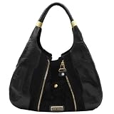 Jimmy Choo Black Leather Medium Mandah Handbag MANDAH-MBK