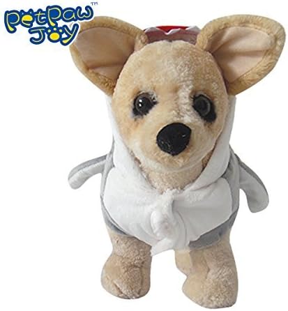 PetPawJoy Pet Animal Coat,Grey,Large