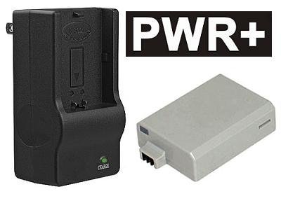 PWR+ Charger LC-E5 LCE5 And Battery LP-E5 LPE5 Combo for Canon Digital SLR EOS 1000D, EOS 450D, EOS Kiss F, EOS Kiss X2, EOS Rebel XS, EOS Rebel XSi, EOS Rebel T1i