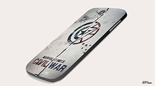 Captain America Civil War Iron Man logo Marvel Custom Case for Samsung Galaxy S4 S5 (Galaxy Samsung S4 Black)