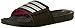 adidas Women's Adissage 2.0 Slides Sandal, Core Black/Silver/Shock Pink, 6