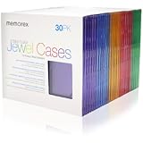 Memorex 30-pack Slim CD Jewel Case (5mm)- Assorted Colors